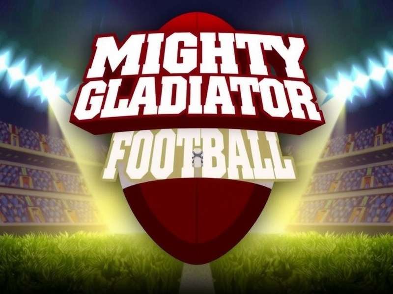 Mighty Gladiator Football Game Banner